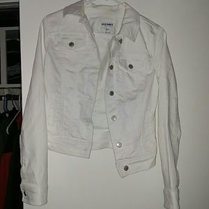 White denim jacket