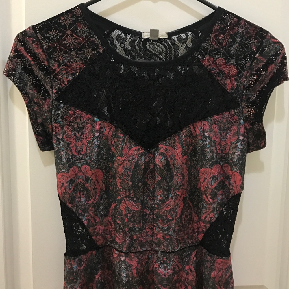 UO brand Ecoté Velvet/lace mini dress