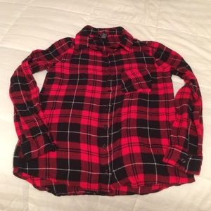 Black and red flannel