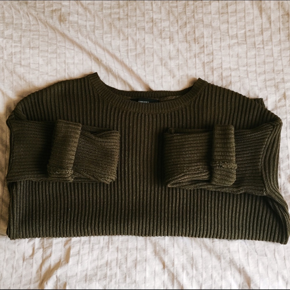 Olive Knit Sweater