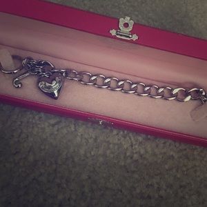 Juicy Couture banner heart starter bracelet