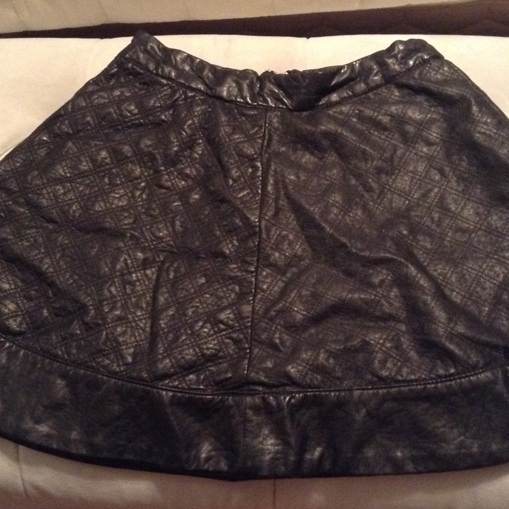 vegan leather skirt
