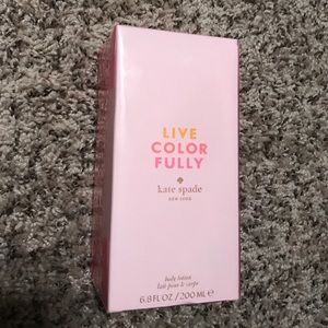 Brand New Kate Spade Live Color Fully Body Lotion Brand New Kate Spade Live Color Fully Body Lotion