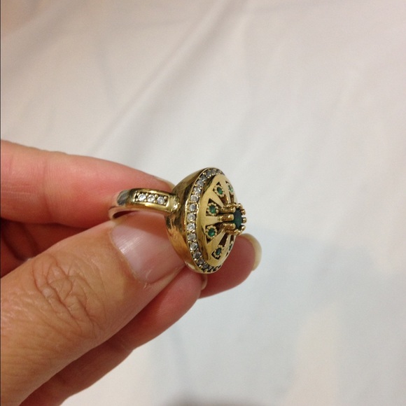 925 SILVER GREEN & WHITE earrings - Picture 3 of 3