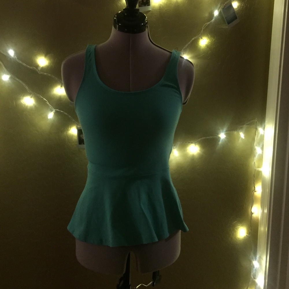 A peplum top