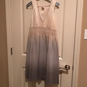 White/Grey ombré sleeveless dress