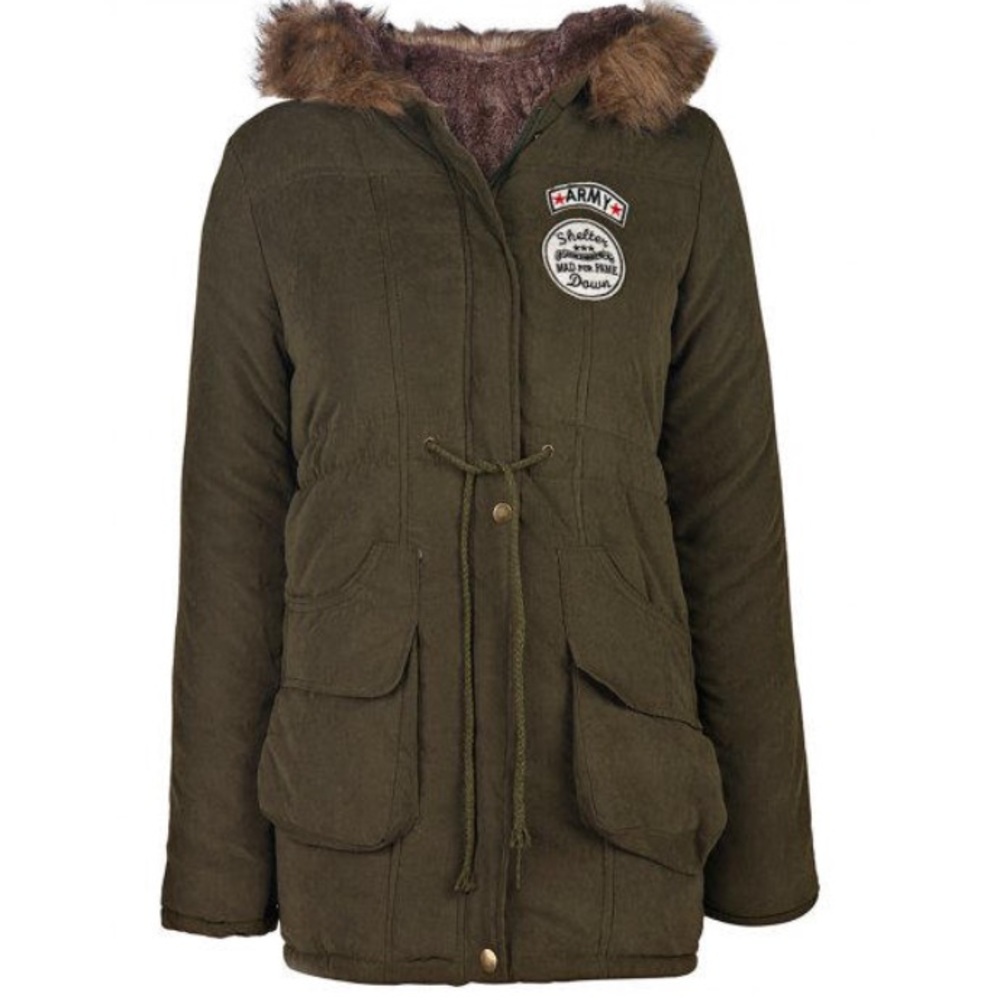 Chic army fleece coat 💚 - Picture 2 of 4