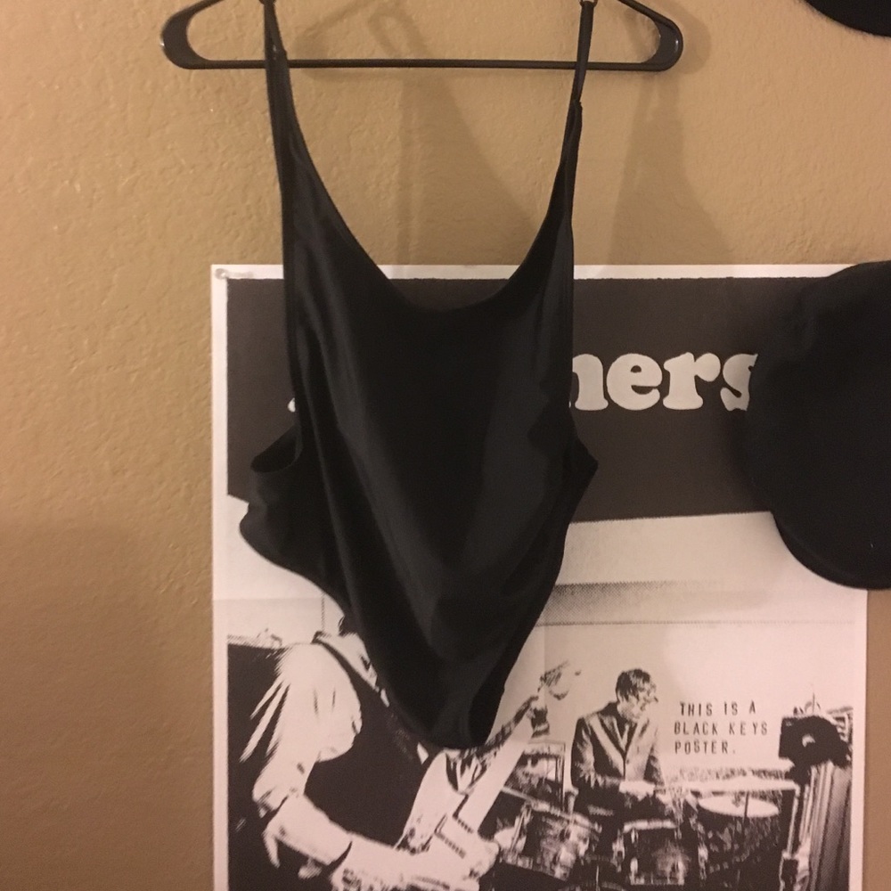 Never worn one piece black bathing suit