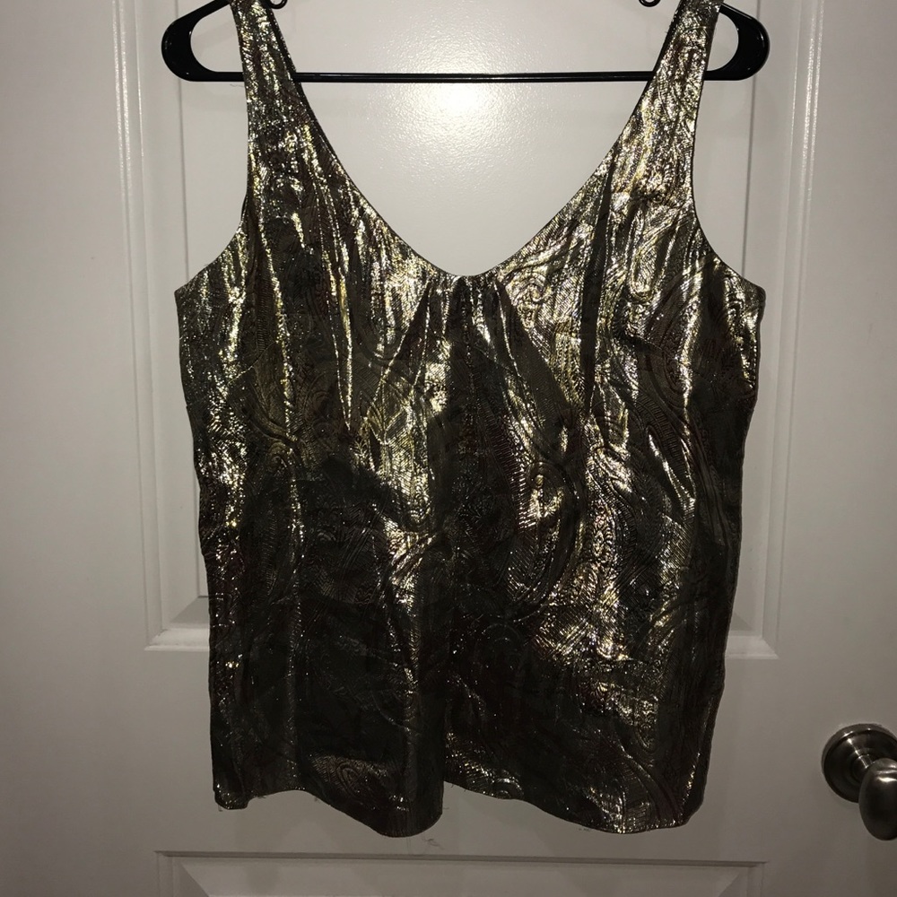 J Crew Shimmery tank top