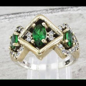 925 SILVER and Brass VINTAGE ANTIQUE Finish