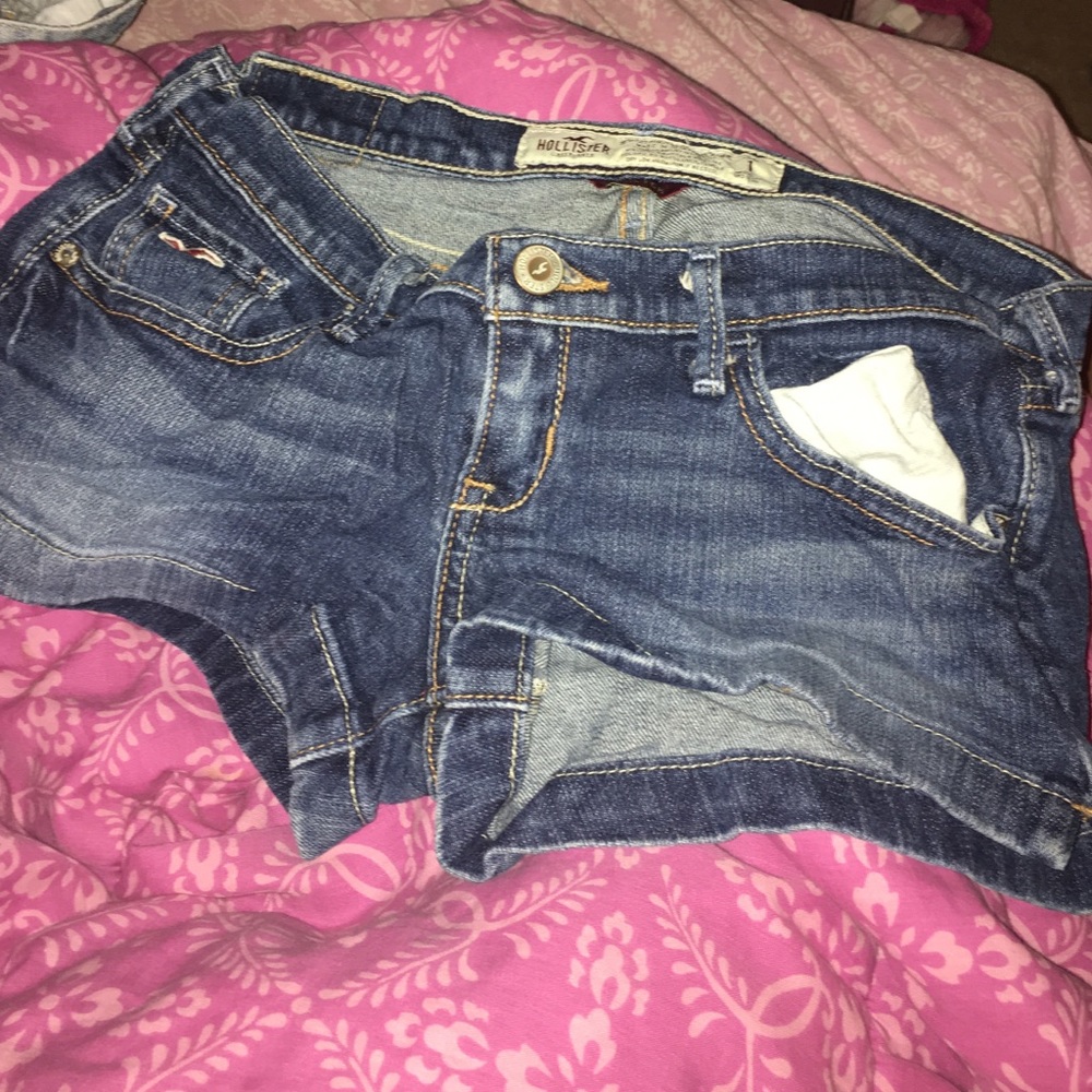 Blue jean shorts