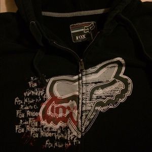 Fox zipper hoodie