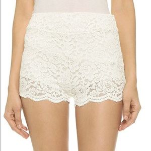 🌟free people ivory lace biker shorts 🌟