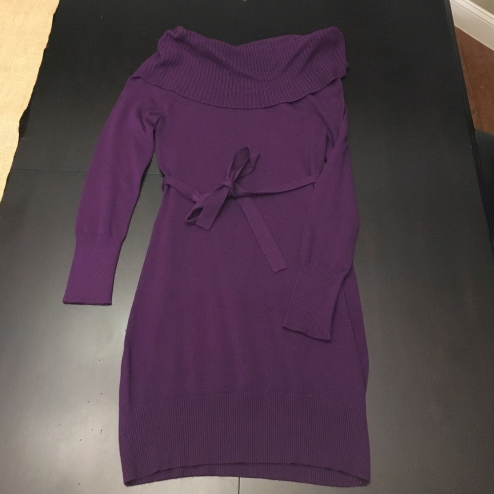 Purple Sweater Dress