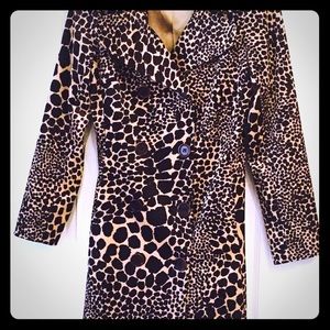 Trina Turk Leopard Pea Coat