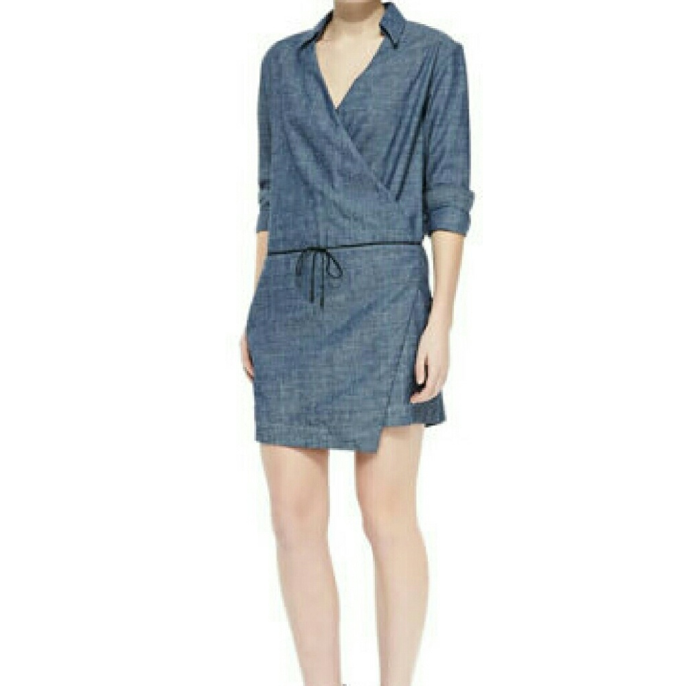 NEW Rag & Bone/JEAN Chambray Wrap Dress