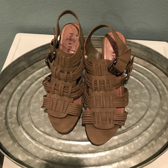 pink & pepper Shoes - Taupe high heels pink & pepper Shoes - Taupe high heels