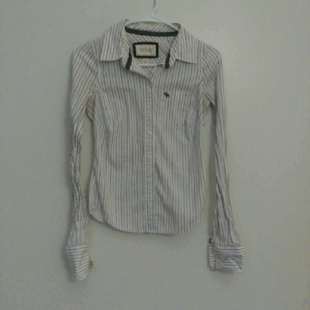 A&F striped button down