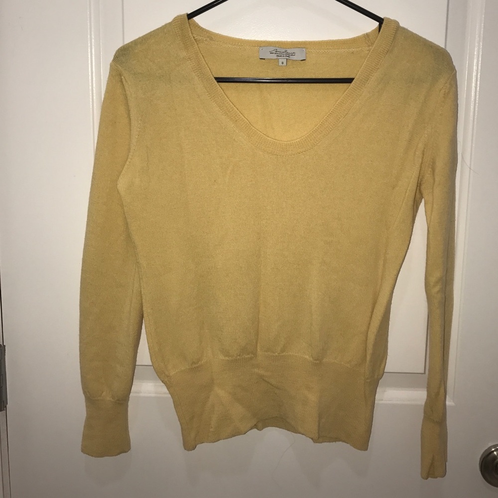 Mustard sweater Merino wool