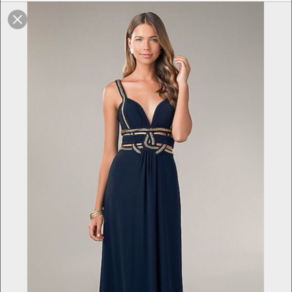 Navy Betsy&Adams prom/formal gown