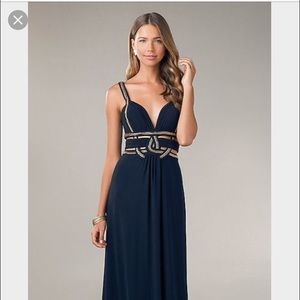Navy Betsy&Adams prom/formal gown