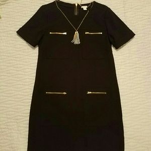 J.Crew black sheath dress