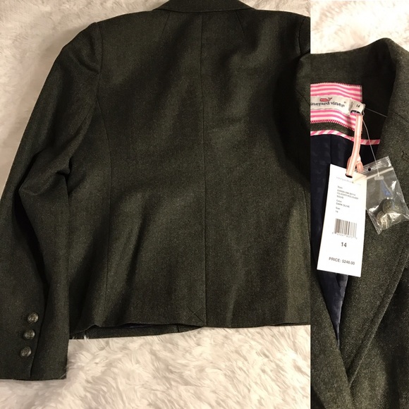 Vineyard Vines Olive Wool Blazer - Picture 4 of 4