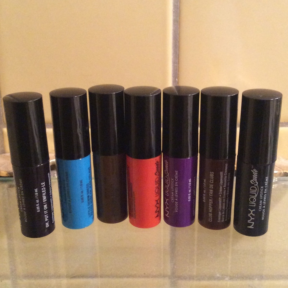 NYX mini liquid suede lipsticks