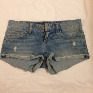 Guess distressed cut off jean shorts