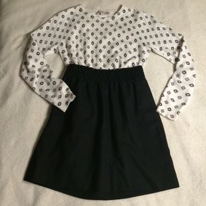 J Crew black mini skirt