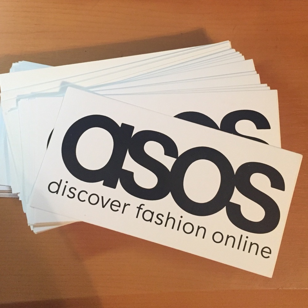 ASOS laptop stickers