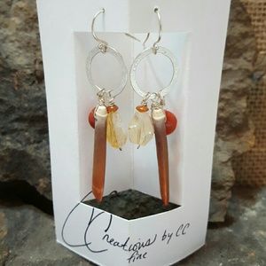 Custom sterling silver earrings by CCreationsbyCC!