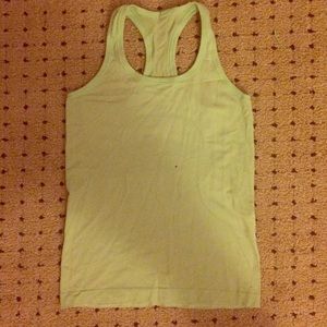 Light green lululemon tank top