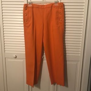 J. Crew cropped orange pants