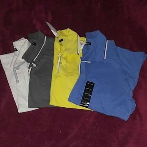 Lot of 4 alfani medium polo shirts