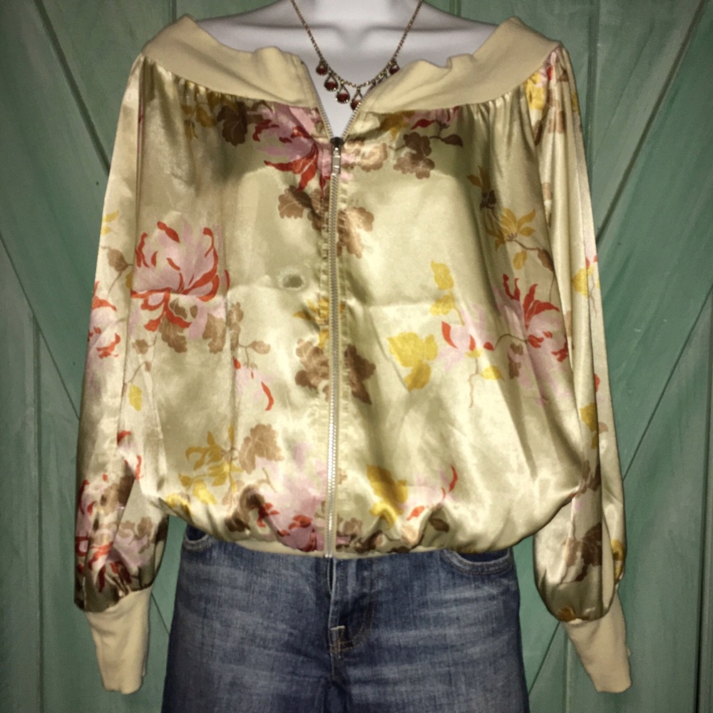 Vintage H&M Floral Bomber Jacket