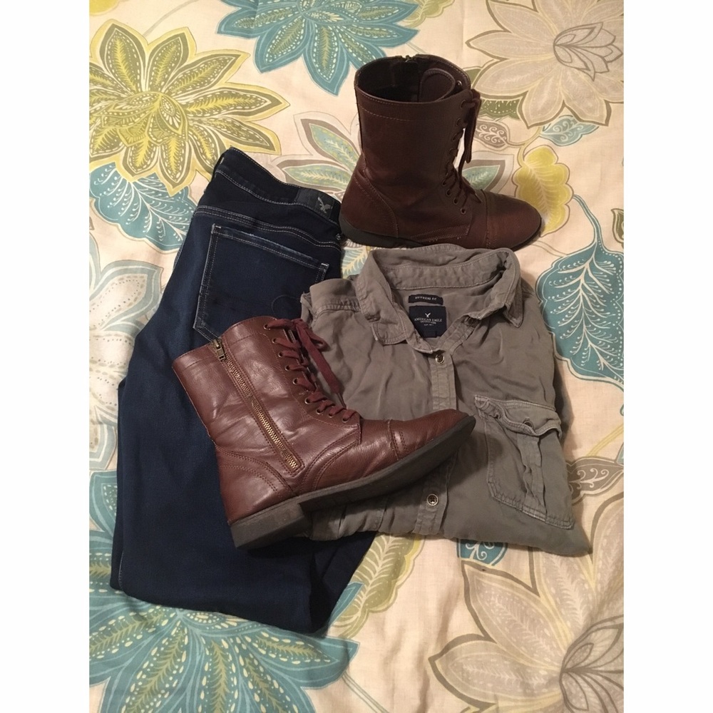 LACE UP/ZIP COMBAT BOOTS