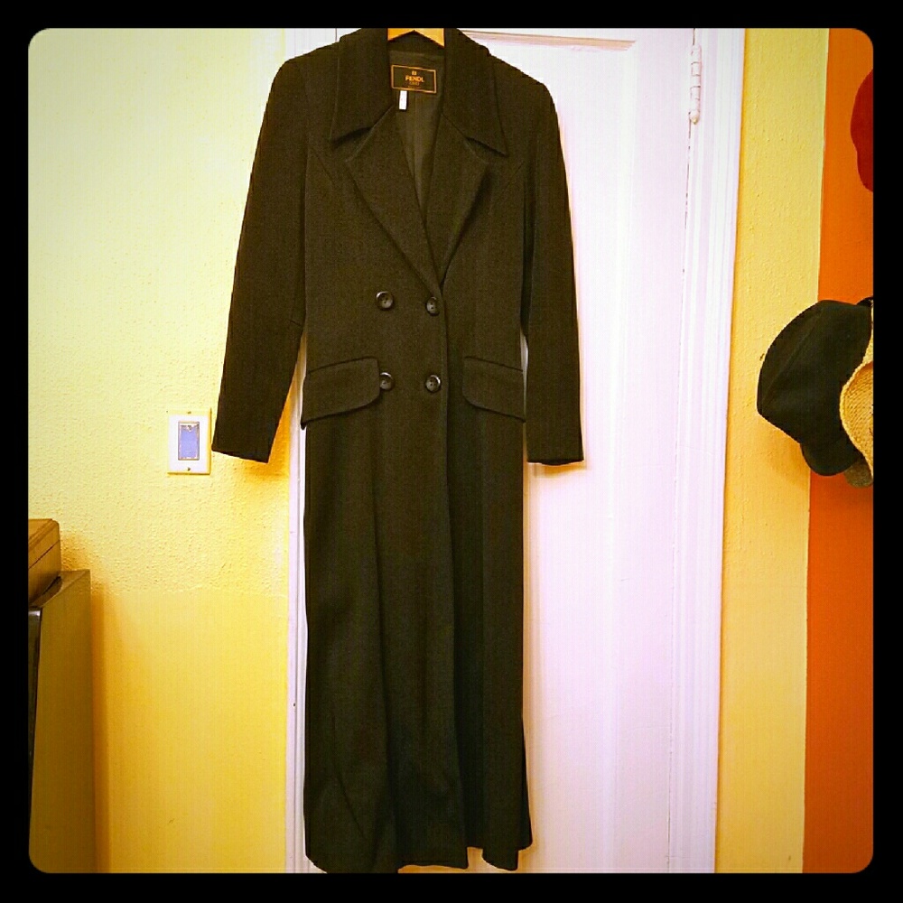 Authentic Fendi Long tailored coat