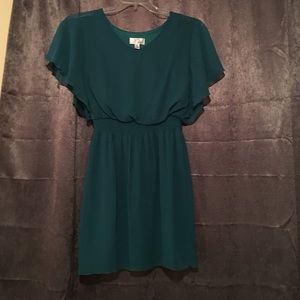 Emerald green dress