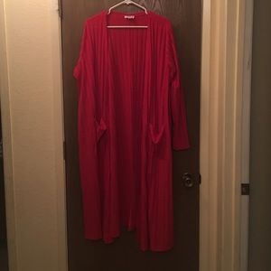 Red ribbed Lularoe Sarah XL offers welcome