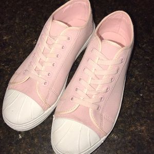 Pink wet seal sneakers