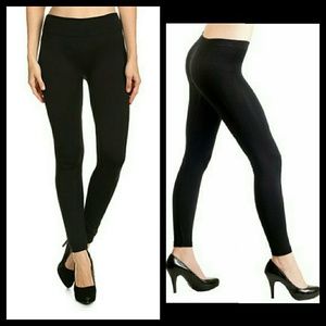 LAST DAY! ONE LEFT! NWT black fleece leggings, S/M