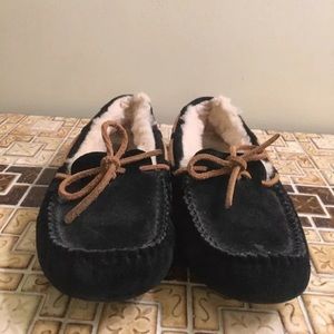 UGG Moccasin Slippers - Black - Size 7
