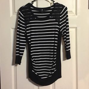 Black and white sweater