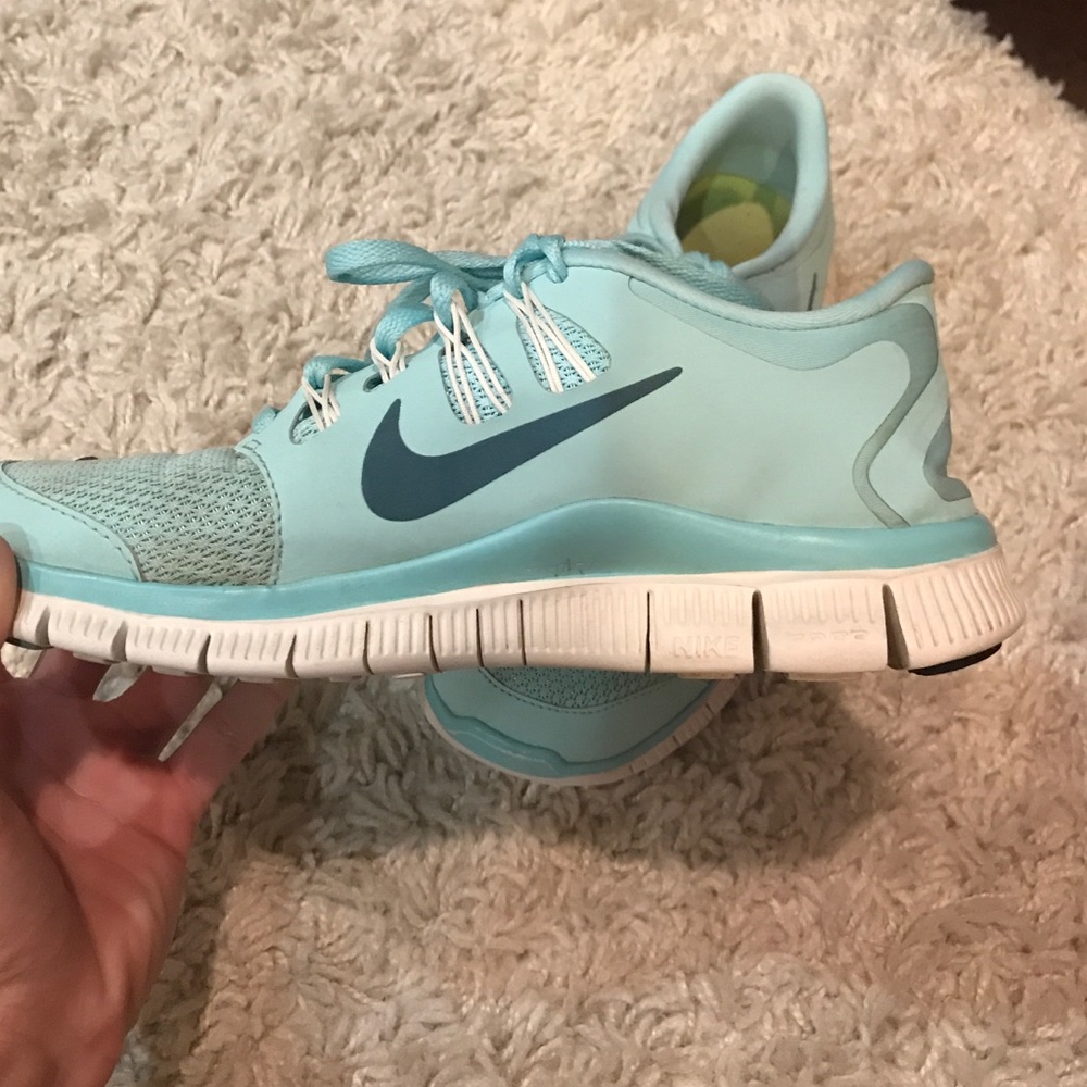 Nike running shoes baby blue