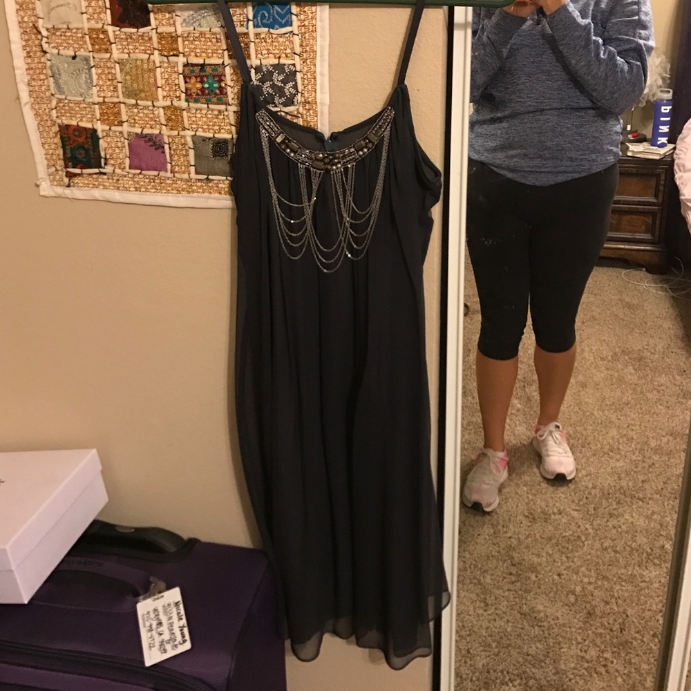 Blue/gray cocktail dress