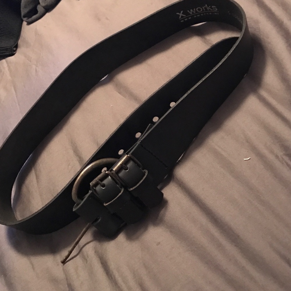 A vintage black belt