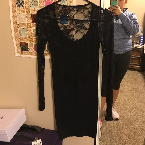 Free People Black mini dress - Picture 2 of 2