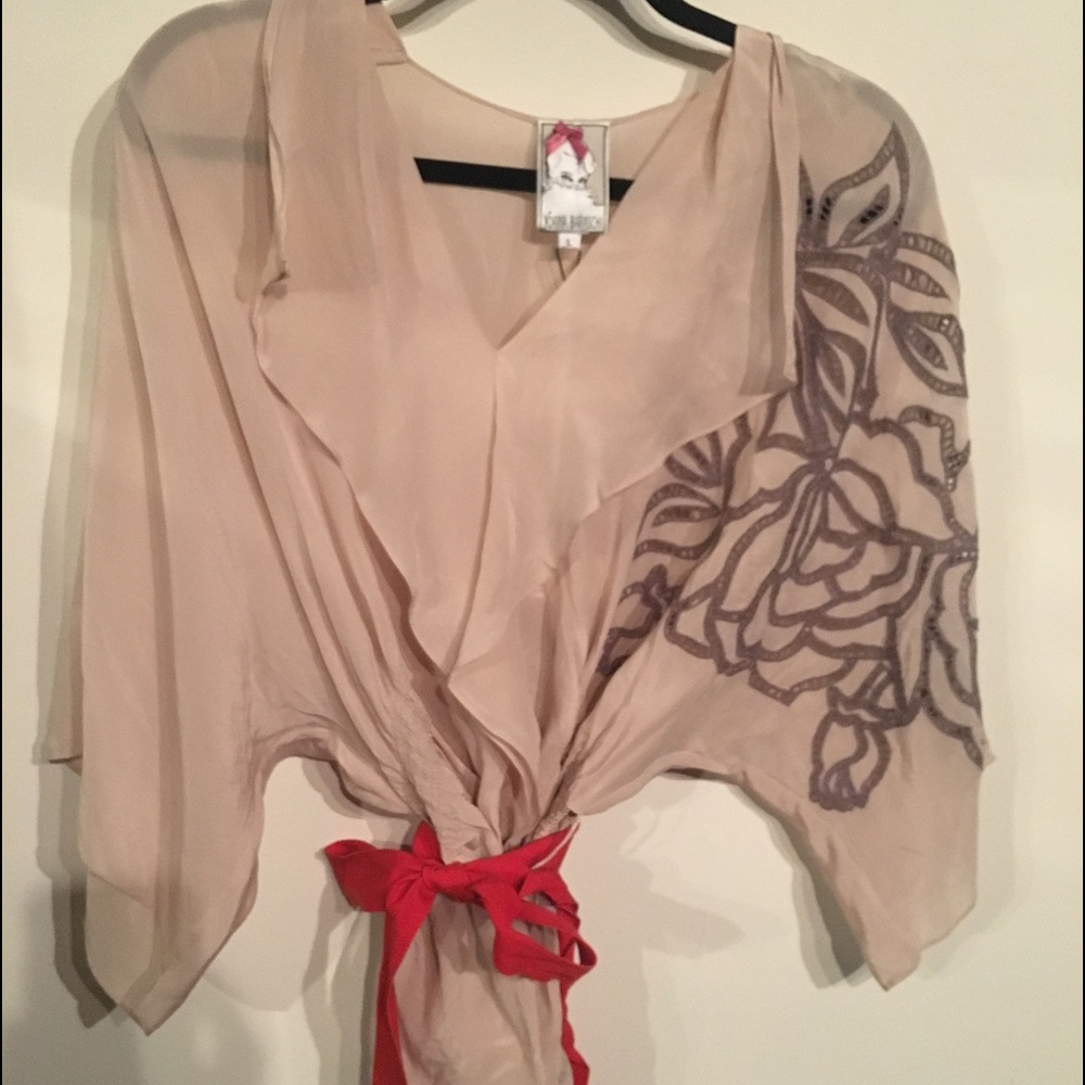 Yoana Baraschi Blouse~ rose water/beige top