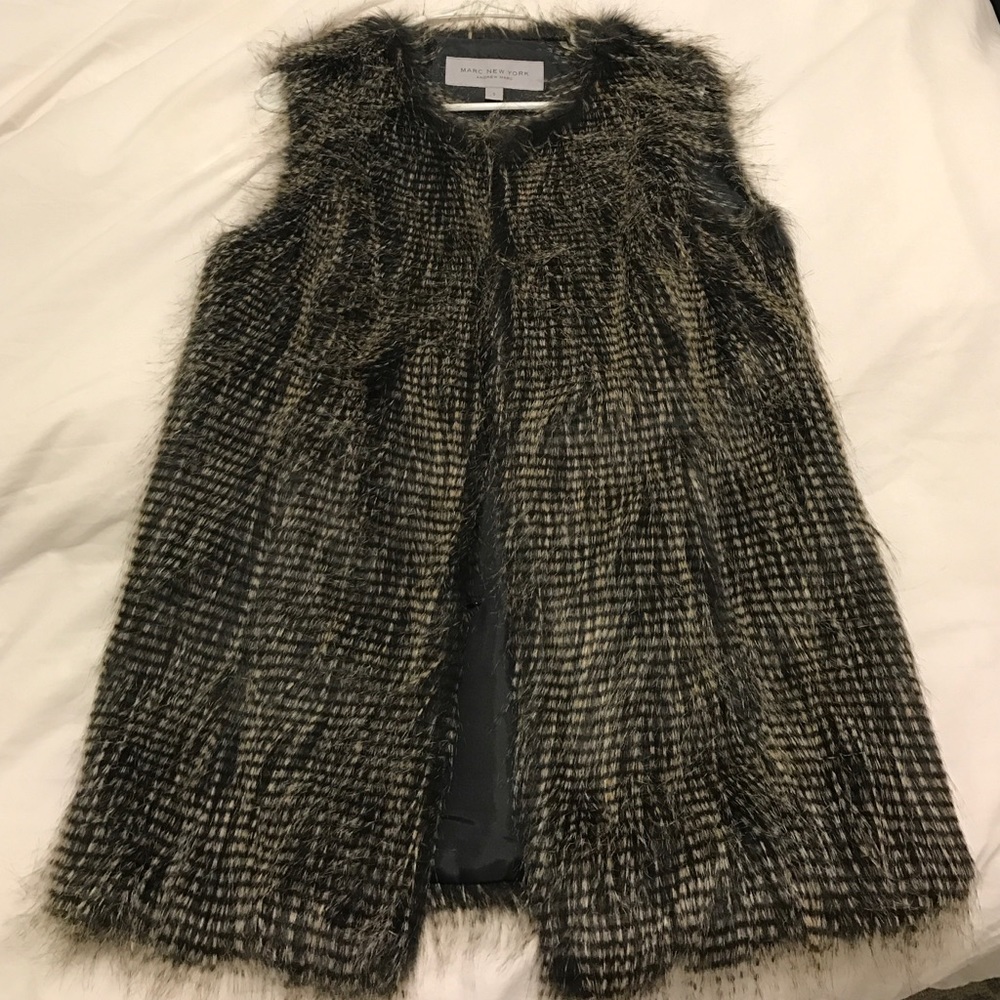 Marc New York faux fur vest